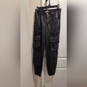 Men's Black Cargo Jogger Pants